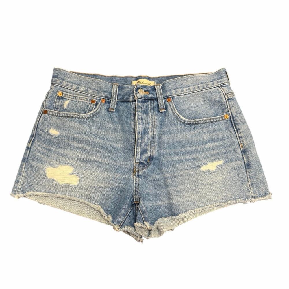Madewell Button Fly Relaxed Denim Shorts Size 27